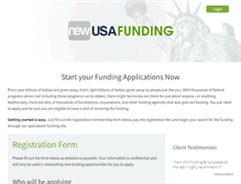 Tablet Screenshot of newusafunding.com
